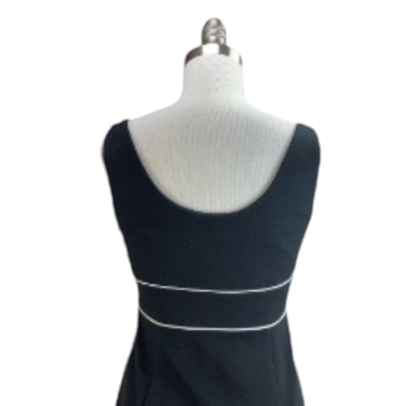 Cynthia Steffe black knit Office Siren Career sleeveless  mini dress sz 4 - Picture 4 of 11